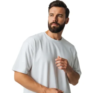 Unisex white oversized t-shirt – premium cotton streetwear by Vastra Savvy